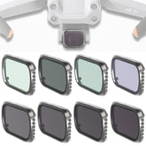 JSR KS 8 in 1 UV + CPL + ND8 + ND16 + ND32 + ND64 + STAR + NIGHT Lens Filter for DJI Air 2S, Aluminum Frame, UV + CPL + ND8 + ND16 + ND32 + ND64 + STAR + NIGHT